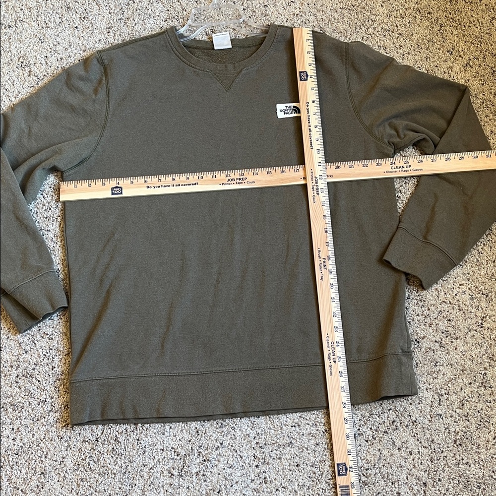 The North Face Men XLarge Sweatshirt Olive Green Gorpcore Activewear Classic - Picture 8 of 8